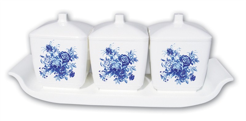 供应调味罐  仿陶瓷三件套 